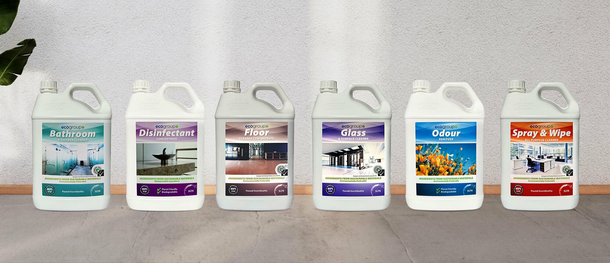 Ecogroup Disinfectant as part of HQ Clean's eco-friendly product range